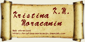 Kristina Moračanin vizit kartica